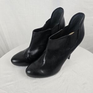 Guess WGMist Elegant Black Women's Leather Ankle Booties Stiletos Sz 9M